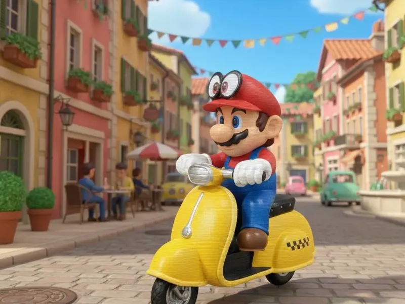 Mario with Scooter (Super Mario Odissey)