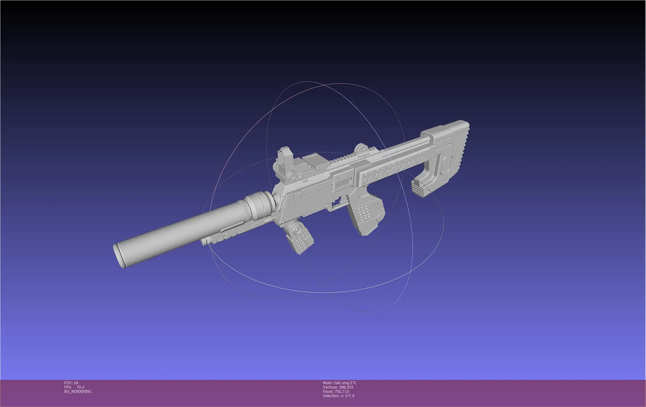 Halo ODST SMG Basic Model