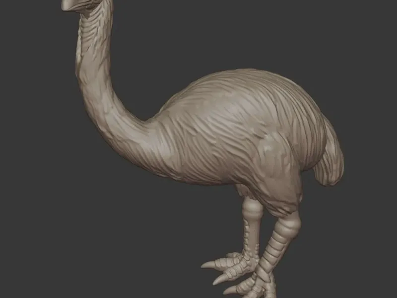 Great Moa – Extinct Giant Bird 3D Printable Model