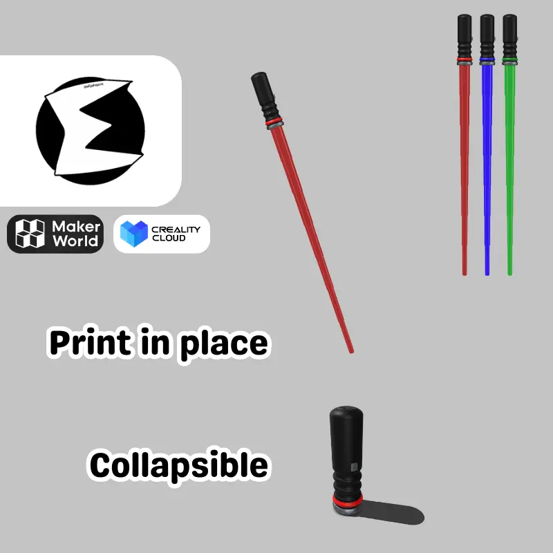 Collapsible LightSaber (Fully 3D Printable)