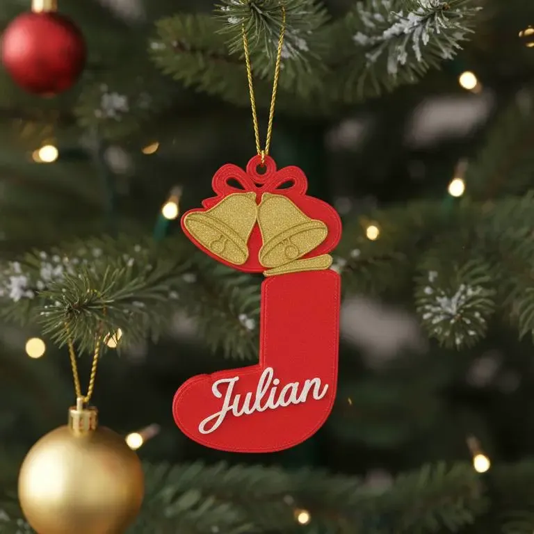 christmas ornament letter J