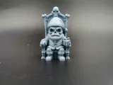 Skeleton Santa on Bone Throne –Grim Christmas-0