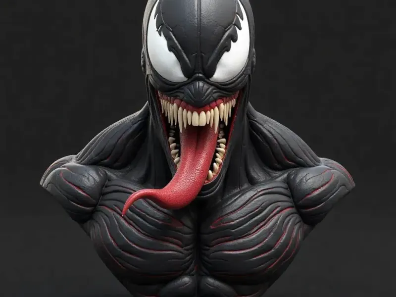 Realistic bust Venom