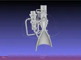 Space X Raptor 3 Engine Loop 3D Cross Section Diagram-1