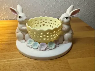 🐰 Osterhasen-Korb mit Blumendekor