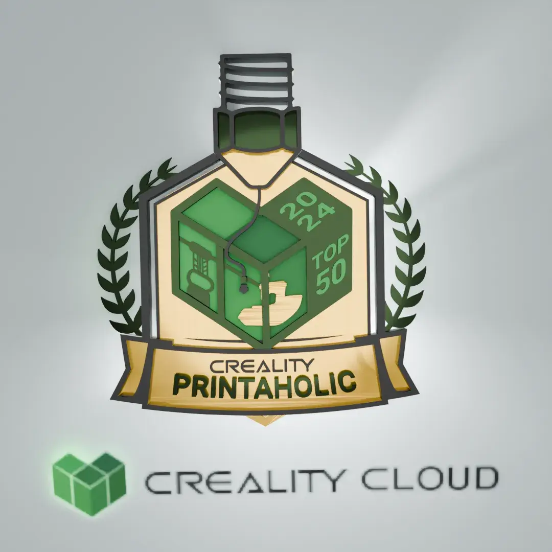 Creality Cloud Top 50 Printaholics of the year 2024 Medal