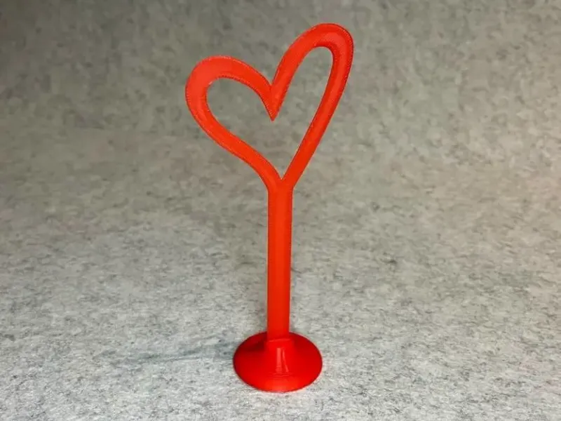 Etiqueta decorativa de corazón para San Valentín