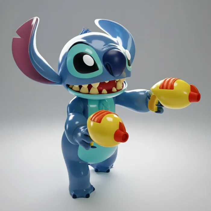 3D Printer Files | 3MF File | STITCH RAYGUN MINIATURE - Alien 626 with ...