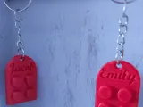 Custom Interlocking Heart Keychain-2