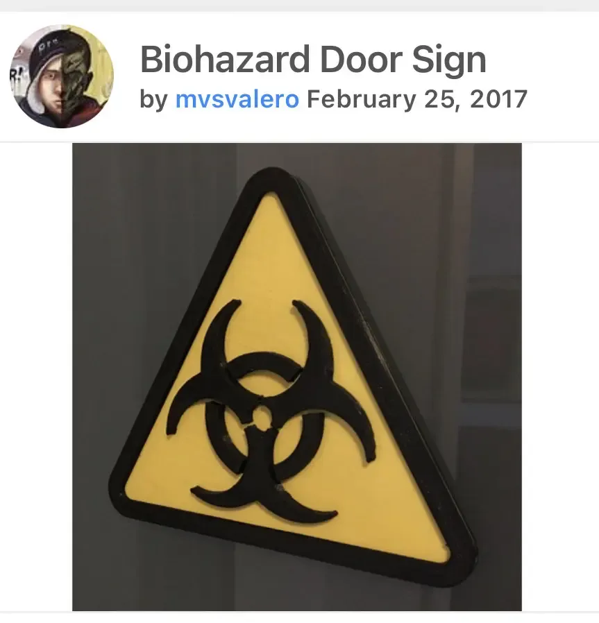 Biohazard Door Sign