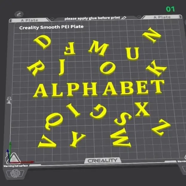 Alphabet (Calibri Bold)