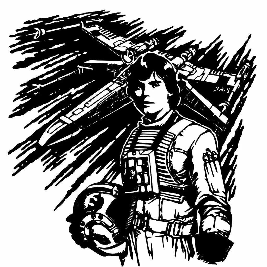 2D Luke Skywalker