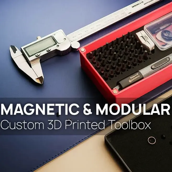 Magnetic 3D Printed Toolbox By MooTeam3D SUPPLÉMENTAIRES