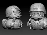 Rubber Duck - Marines - Army - 3D Print-4