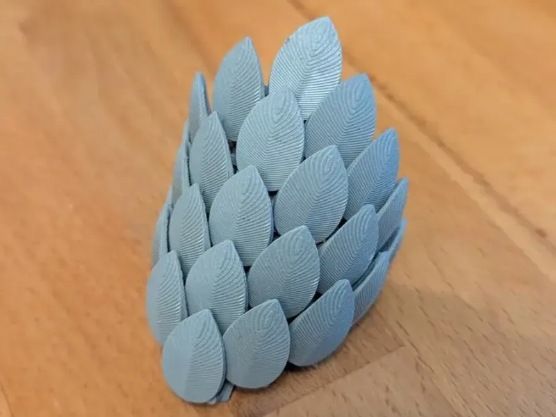 Maille flexible en écailles de dragon