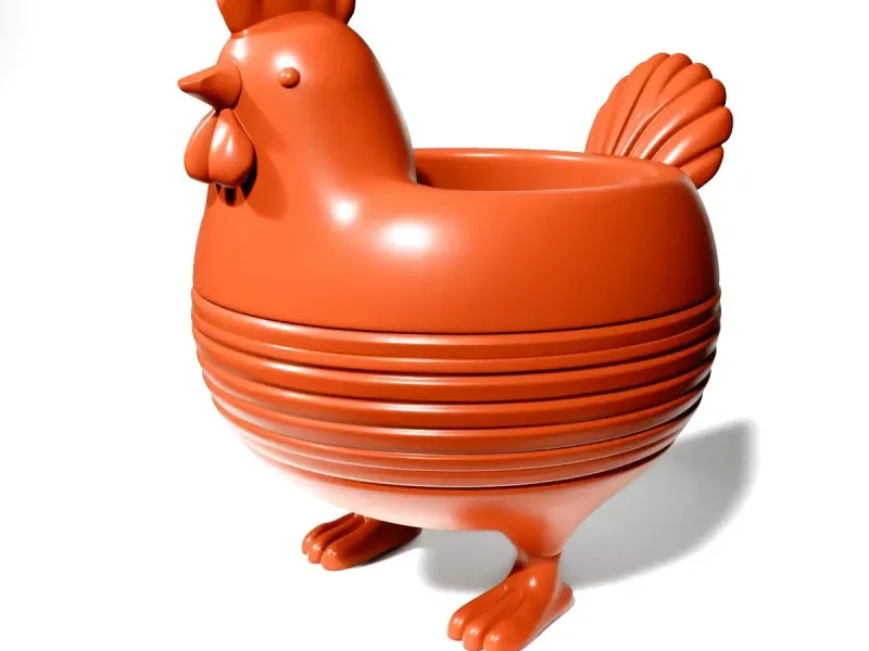 Chicken flowerpot