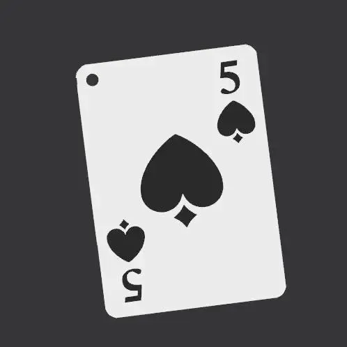 5 de Espadas Chaveiro