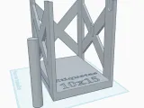 Suporte para rolo ou etiquetas avulso 10cm x 15cm -1