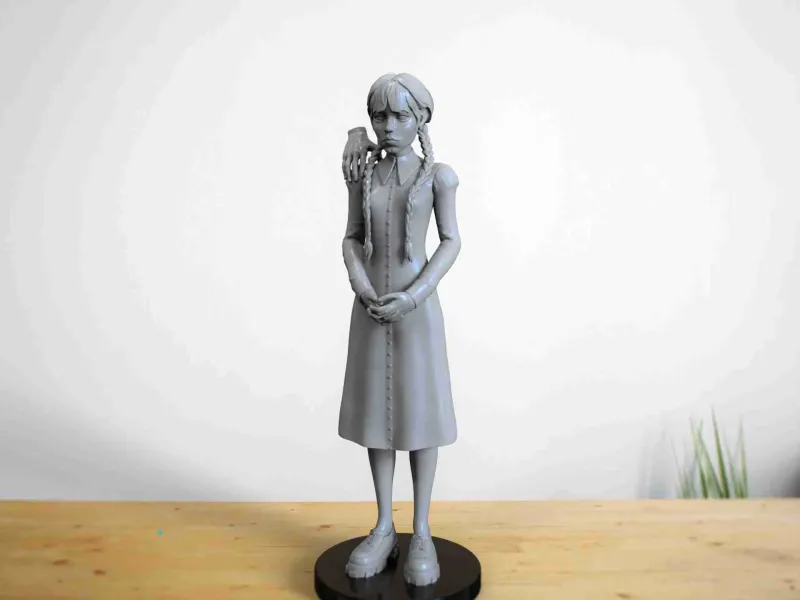 Wednesday Addams fanart sculpt
