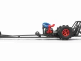 Diecast Moteur avant dragster turbo avec V8 Echelle 1:25-4