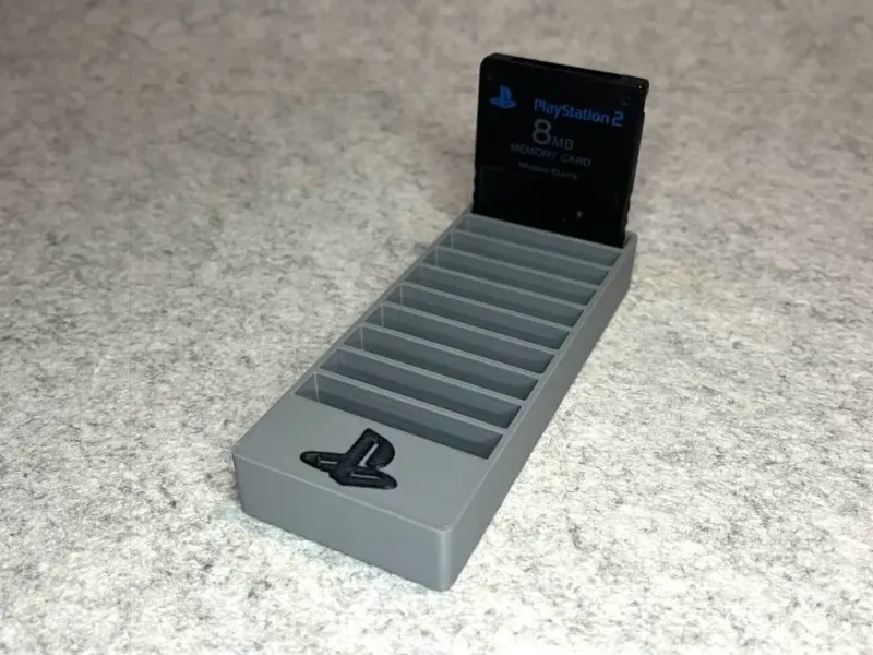 Stand holder for PlayStation PS1 memory card