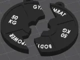 Llavero pesa rota -0