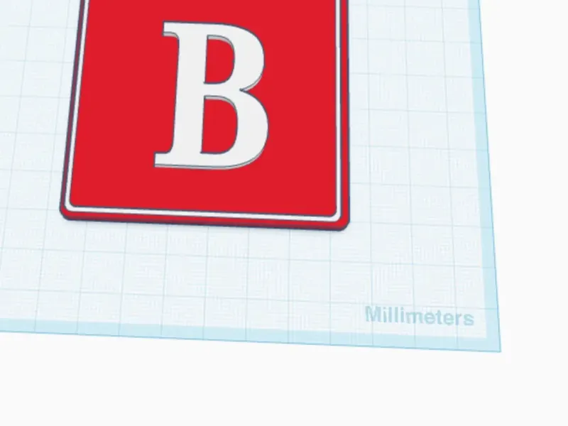 keychain letter b