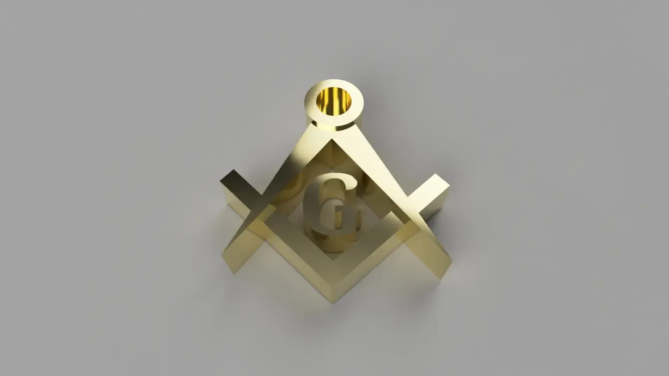 Freemason Blue Lodge Compass and Square