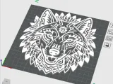 Aztec Wolf CNC Wall Art SVG STL-1