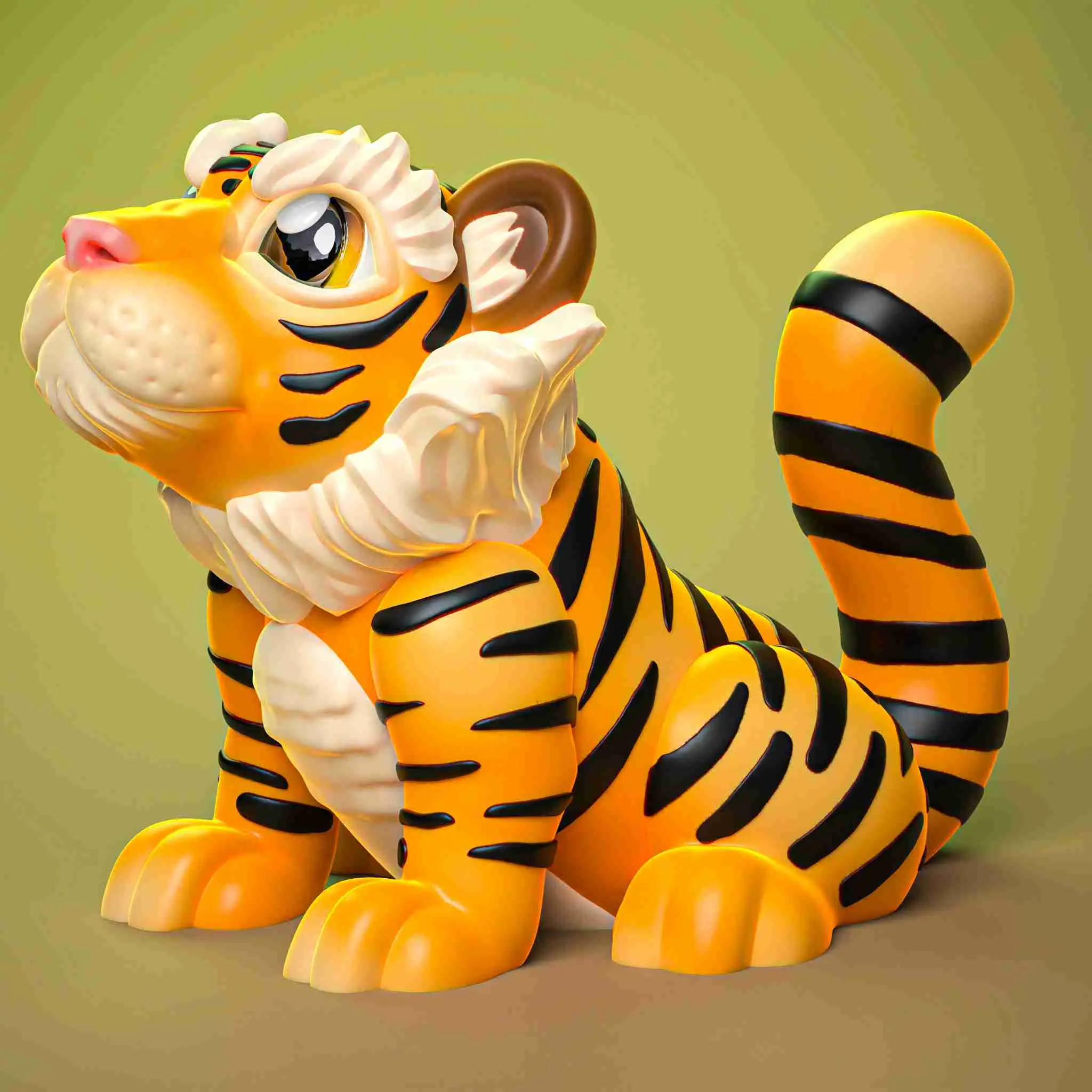 CUTE TIGER (PRINT IN PLACE)