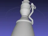 Space-X Merlin 1D Rocket Engine Printable Desk Model-3
