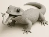 lizard with fly-0