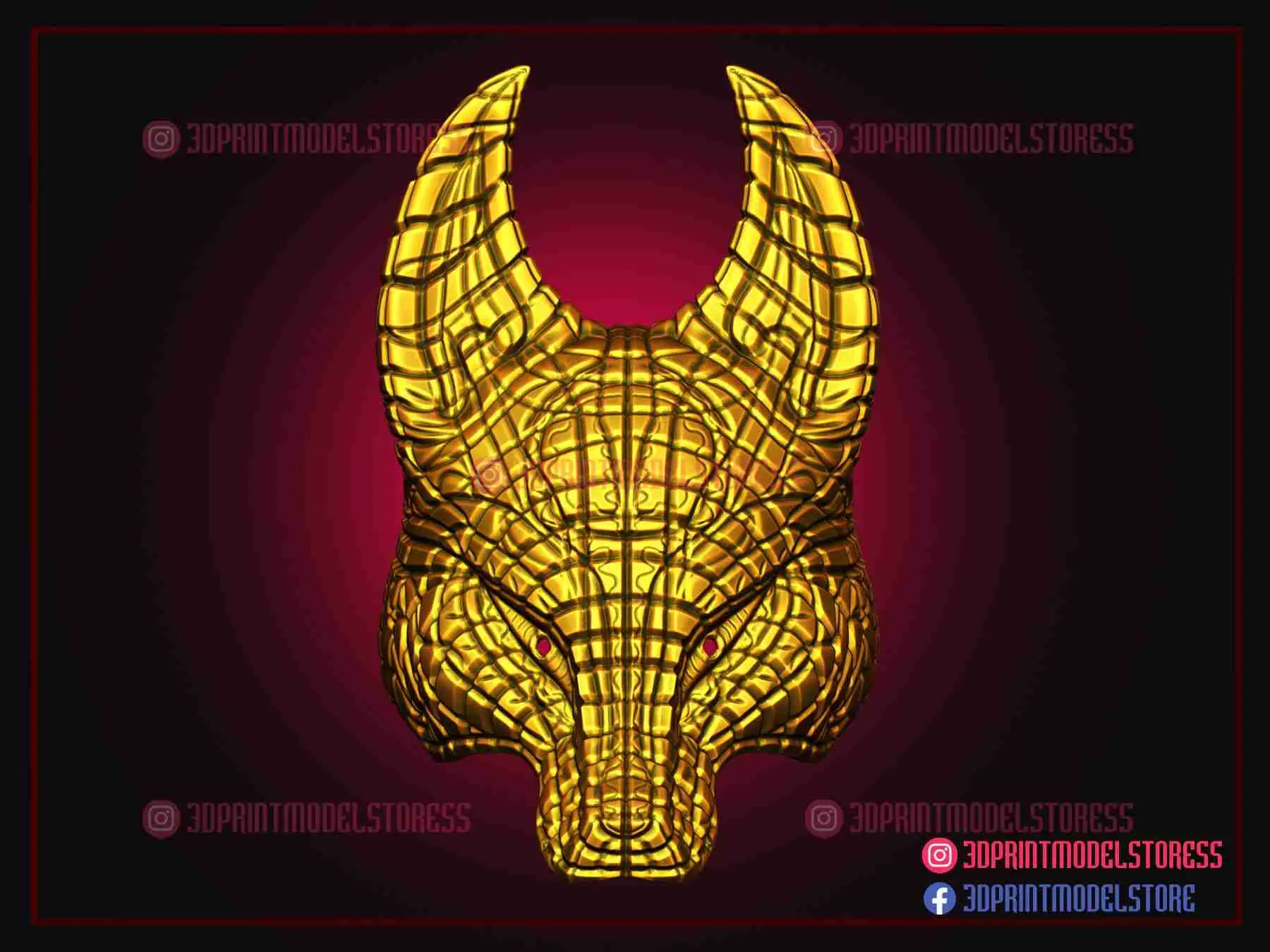 Squid Game Mask - Fox Vip Mask - Kitsune Mask for Cosplay