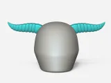 Buffalo Horn for Motorcycle Helmets - Accessory-3