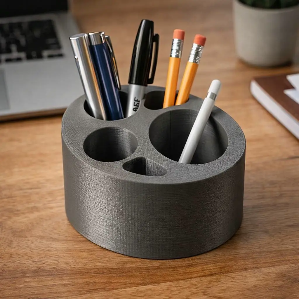 Multi hole stationary organiser