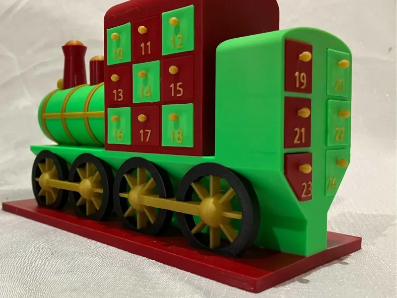 christmas train advent calendar
