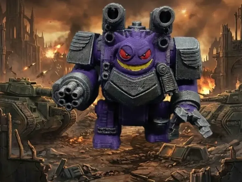 Фанатская версия Меха-Генгара в стиле Warhammer 40k