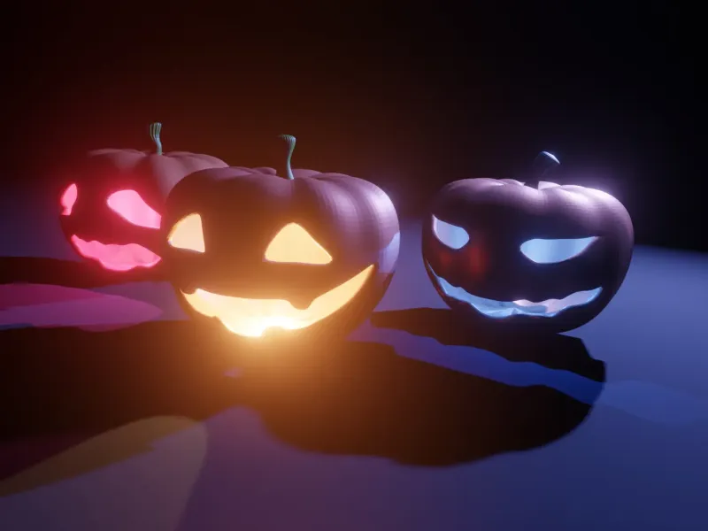 Jack-o’-lantern pendant