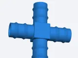 4 way 1/2inch barbed fitting-0