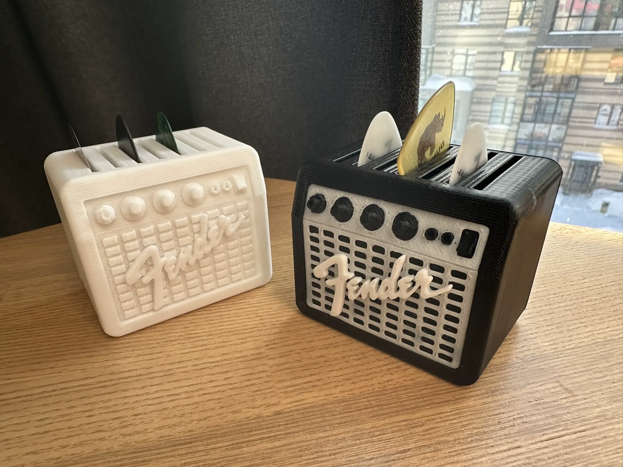 Fender amp guitar pick holder