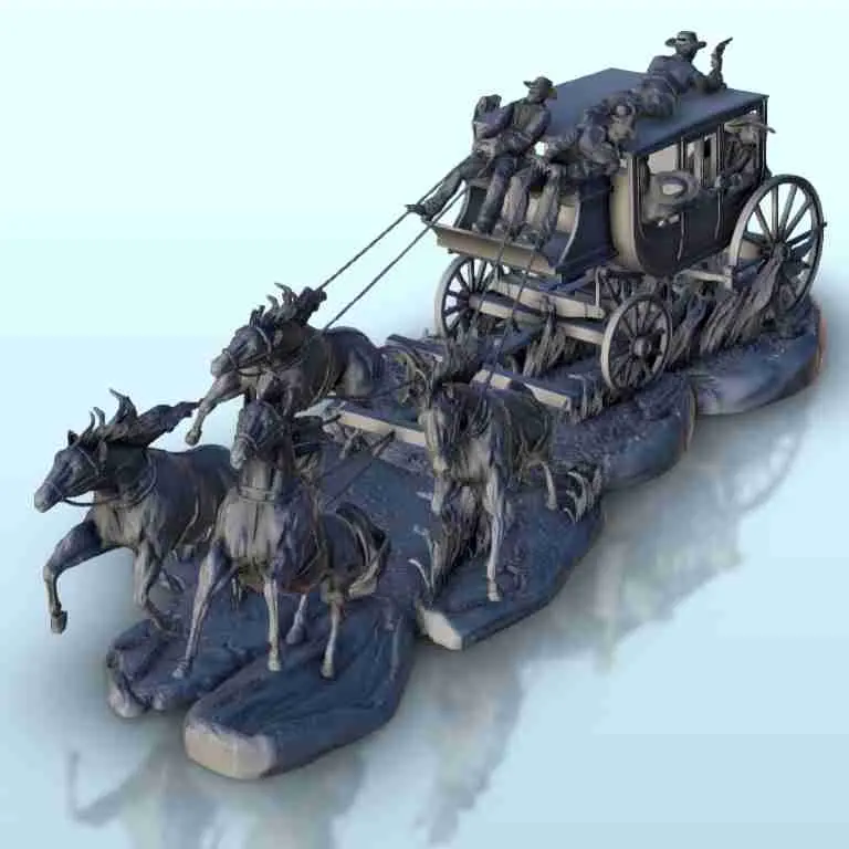 Wild West horse carriage - western old ACW USA US civil war