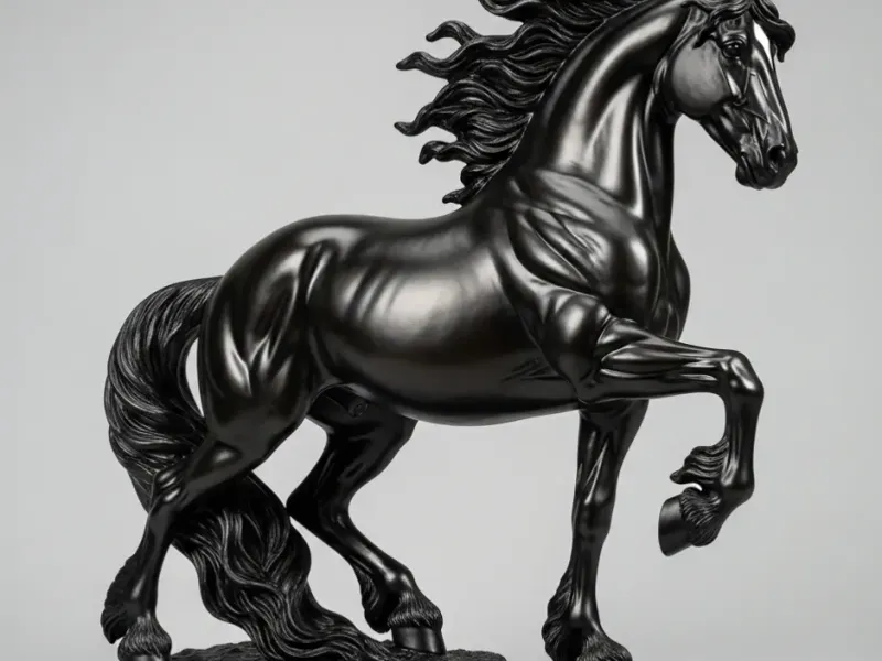 Cavalo artístico crina fina