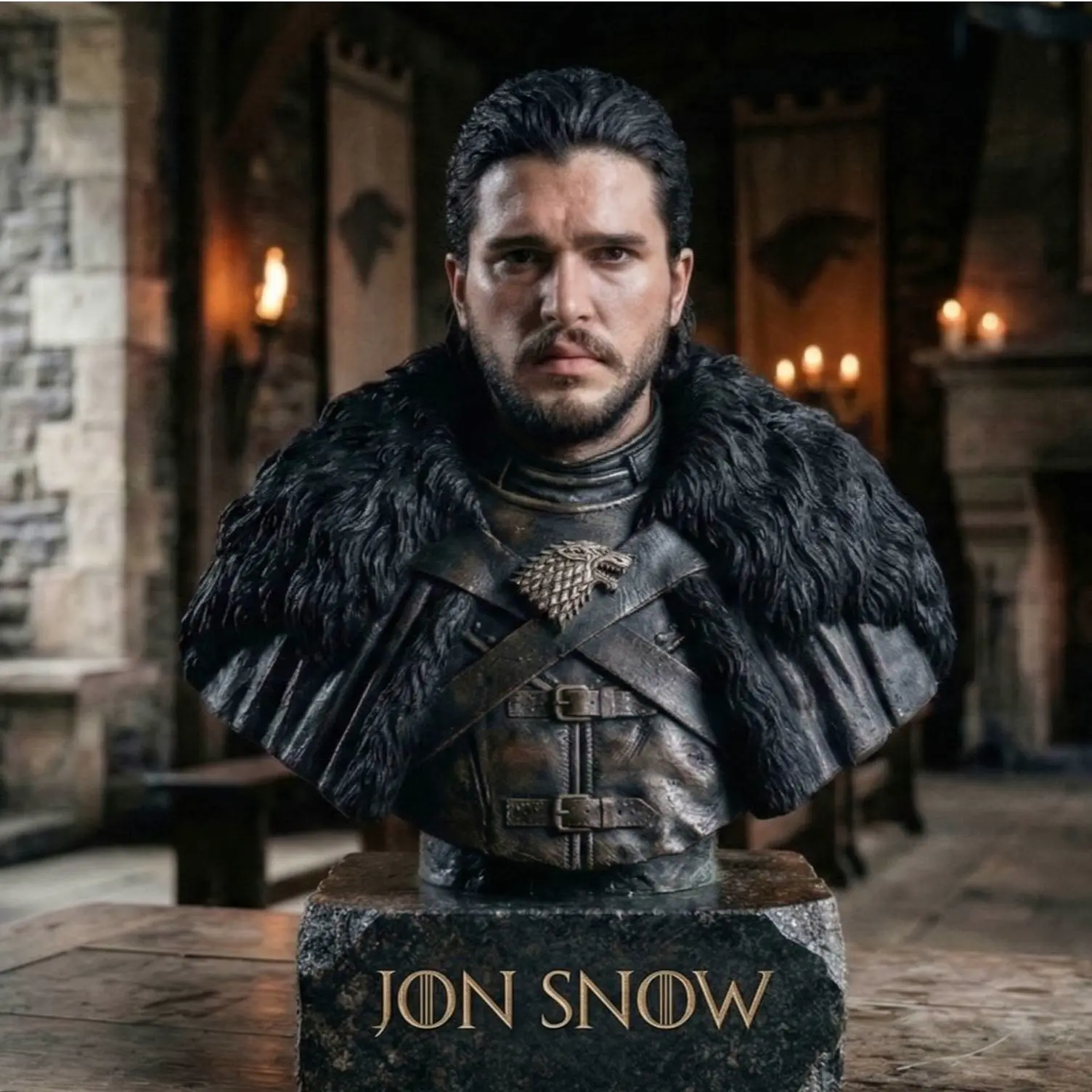 Jon Snow Inspired STL – Winter Knight Bust – Game of Thrones