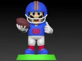 SUPER MARIO - FOOTBALL - NFL - NCCA 3D print model-1