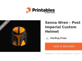 Senna Wren -pos imperial custom helmet