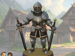 Medieval soldier miniature - 4