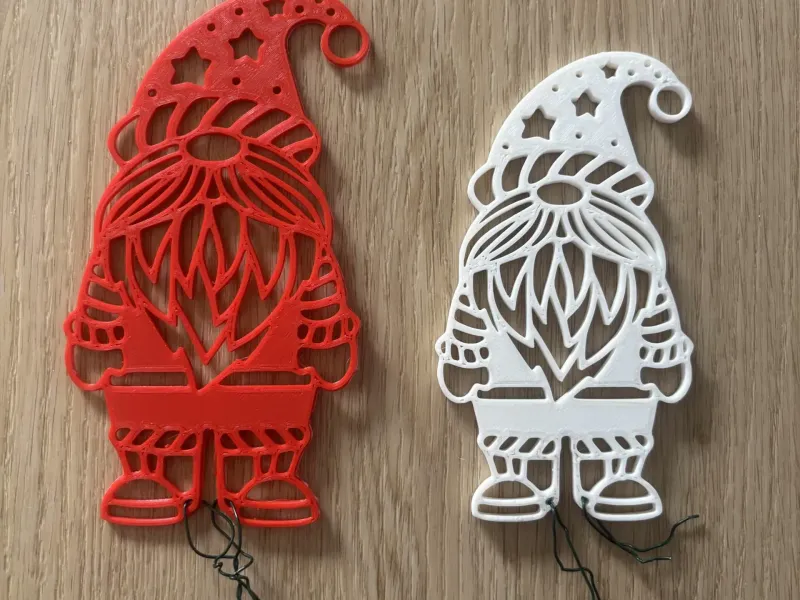 Christmas dwarf – Hangable Ornament / Wallart Decoration