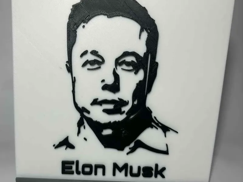 Elon Pusk Portrait 150mm tile