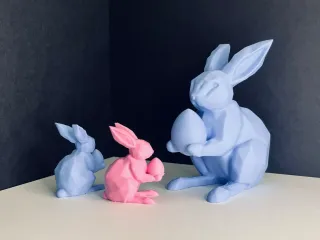 Easter rabbit with egg