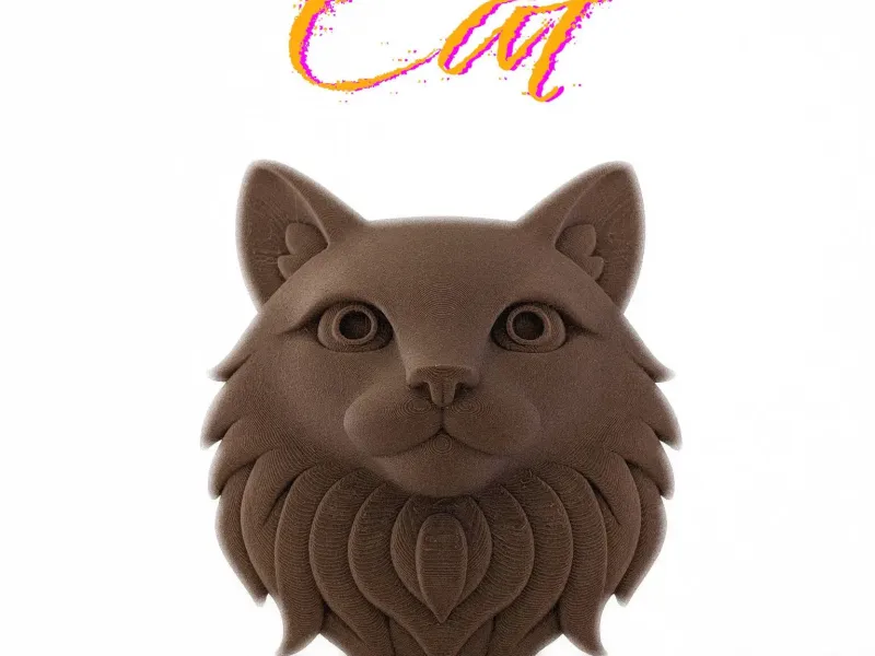 Cat Head - Wall Sculpture